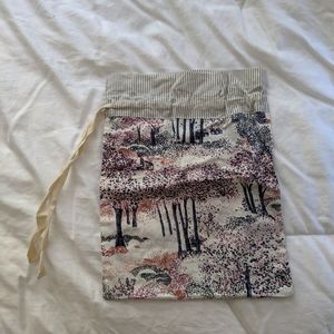Anthropologie floral/tree bag